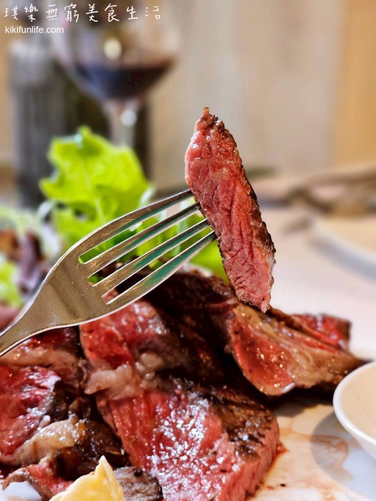 菲菲花園義式餐廳_台中西屯美食_台中約會餐廳_台中高級餐廳_台中排餐_台中牛排推薦_牡丹套餐_美國1855 Prime冷藏肋眼牛排_五分熟牛排