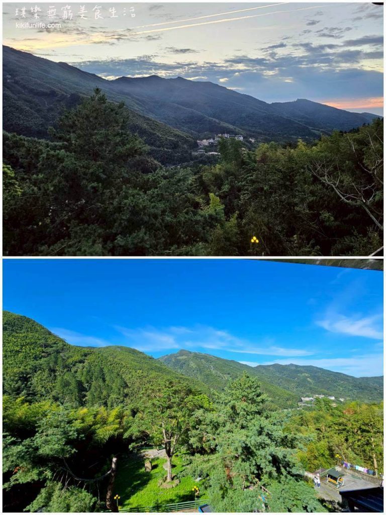金台灣山莊_溪頭住宿推薦_溪頭民宿_南投住宿_南投旅遊_鹿谷民宿_杉林溪親子住宿_原木民宿_妖怪村附近住宿_原木景觀雙人房_景觀陽台_戶外露台_景色