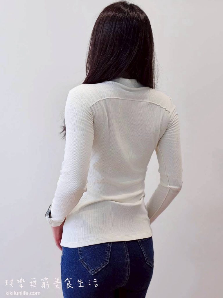 瑟夫貝爾Cerf Bell_體溫魔術師_可外穿的發熱衣推薦_可單穿的發熱衣_立領發熱衣_冬天保暖神器_輕盈親膚肌底發熱衣_白色4