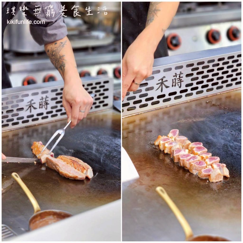 禾蒔鐵板料理_台中鐵板燒推薦_台中平價鐵板燒_西屯美食_西屯餐廳推薦_台中西屯隱藏美食_宜蘭櫻桃鴨胸_切片