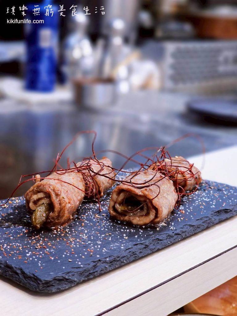 禾蒔鐵板料理_台中鐵板燒推薦_台中平價鐵板燒_西屯美食_高CP值西屯餐廳推薦_台中美食_剝皮辣椒頂級牛肉捲
