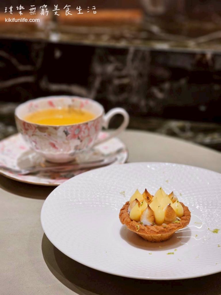 夏登法式鐵板燒_經典檸檬塔_鮮採花草茶_甜點