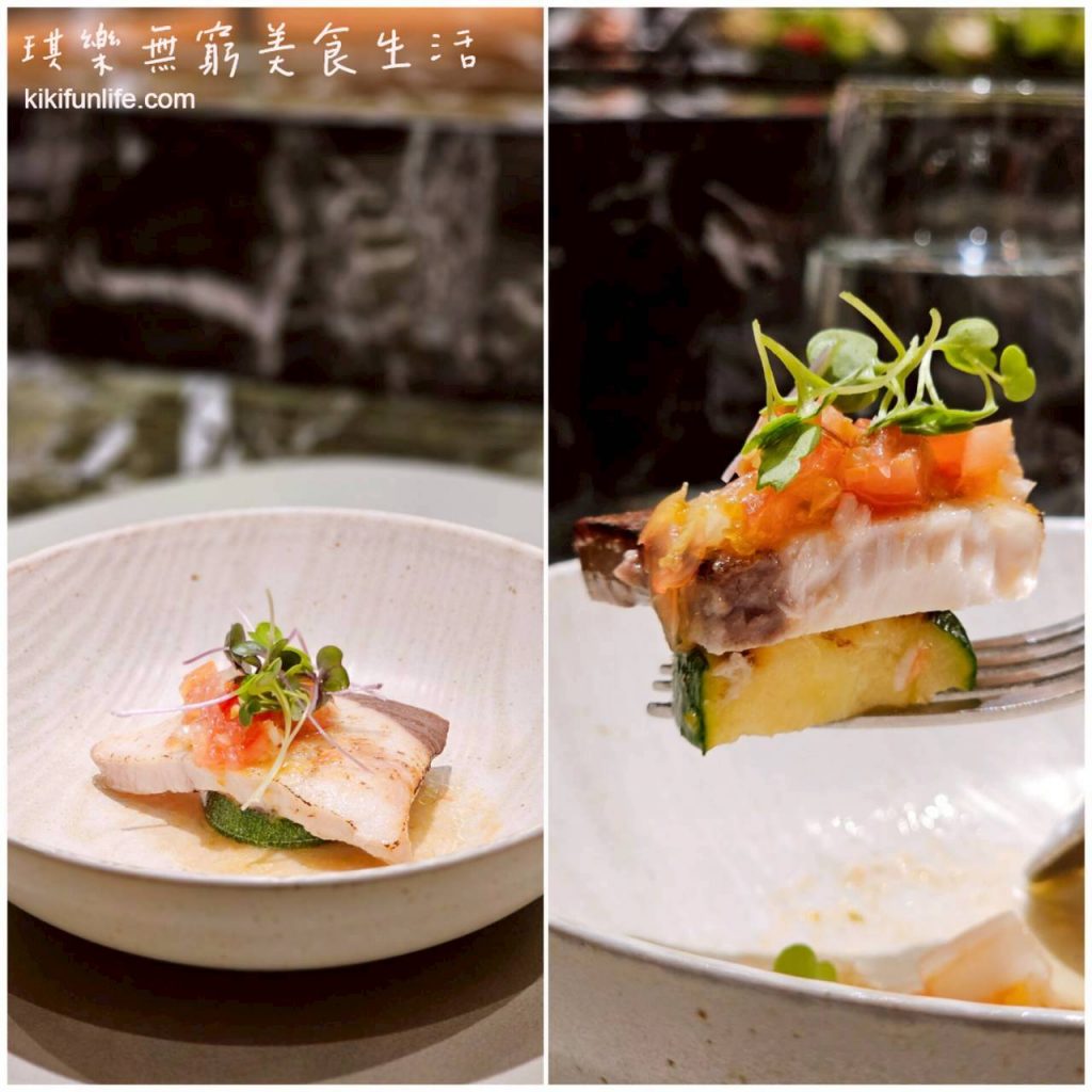 夏登法式鐵板燒_炙燒青魽_普羅旺斯番茄柑橘醬_台中鐵板燒推薦_七期無菜單料理