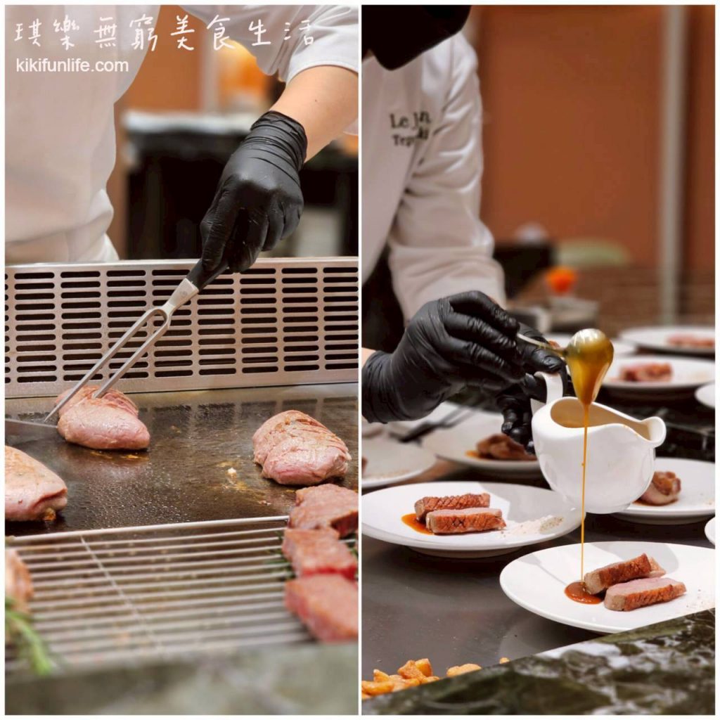 夏登法式鐵板燒_鴨胸料理過程