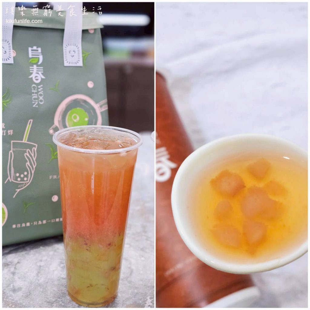 烏春WOO CHUN_茶飲專賣店_台中學士店_2026台中手搖飲推薦_台中必喝飲料店_中國醫美食_果香園系列_桃韻萱雪