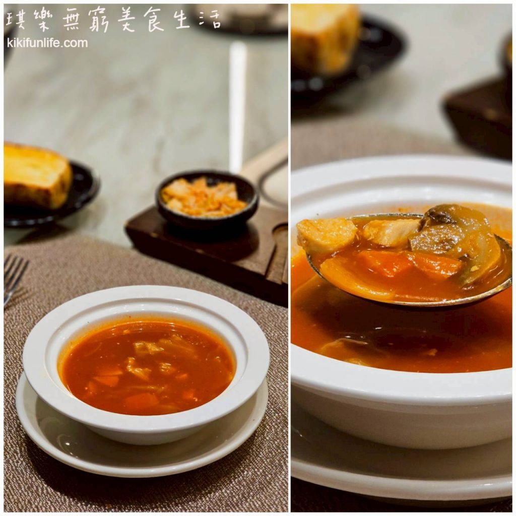 台中鐵板燒推薦_森鐵板燒_台中高級餐廳推薦_義式番茄湯_套餐附湯