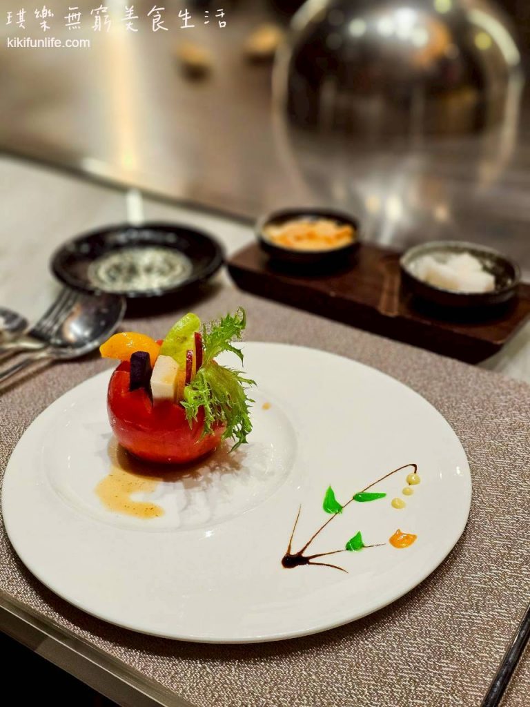 森作沙拉_番茄沙拉_森鐵板燒_台中餐廳推薦_台中高級鐵板燒推薦