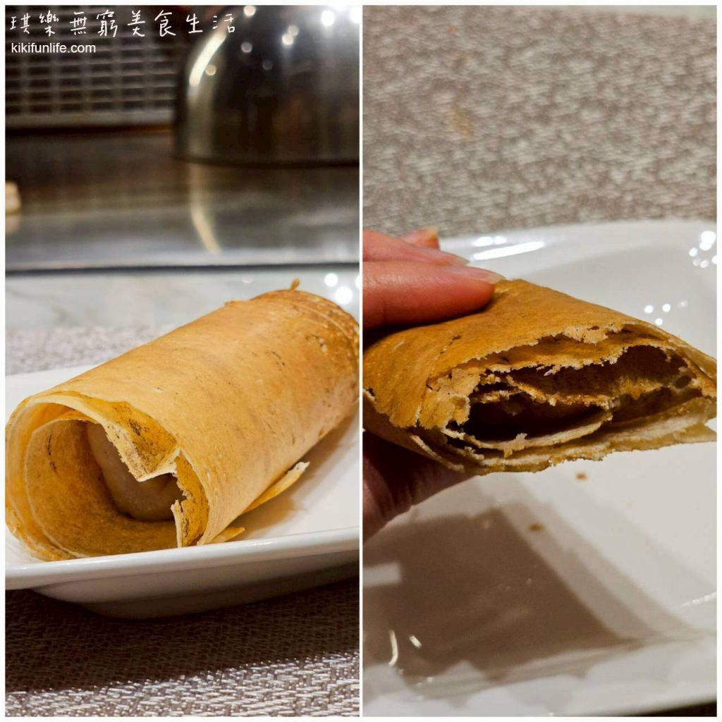 手工芋頭煎餅_台中鐵板燒推薦_森鐵板燒_台中高級餐廳_飯後甜點_鐵板燒甜點_鐵板煎餅