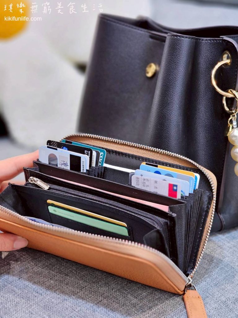 皮夾推薦_喜番屋_4COIN頭層牛皮12風琴卡位拉鍊小長夾男夾女夾_LH1107_棕色_2026長夾推薦_小資女長夾推薦