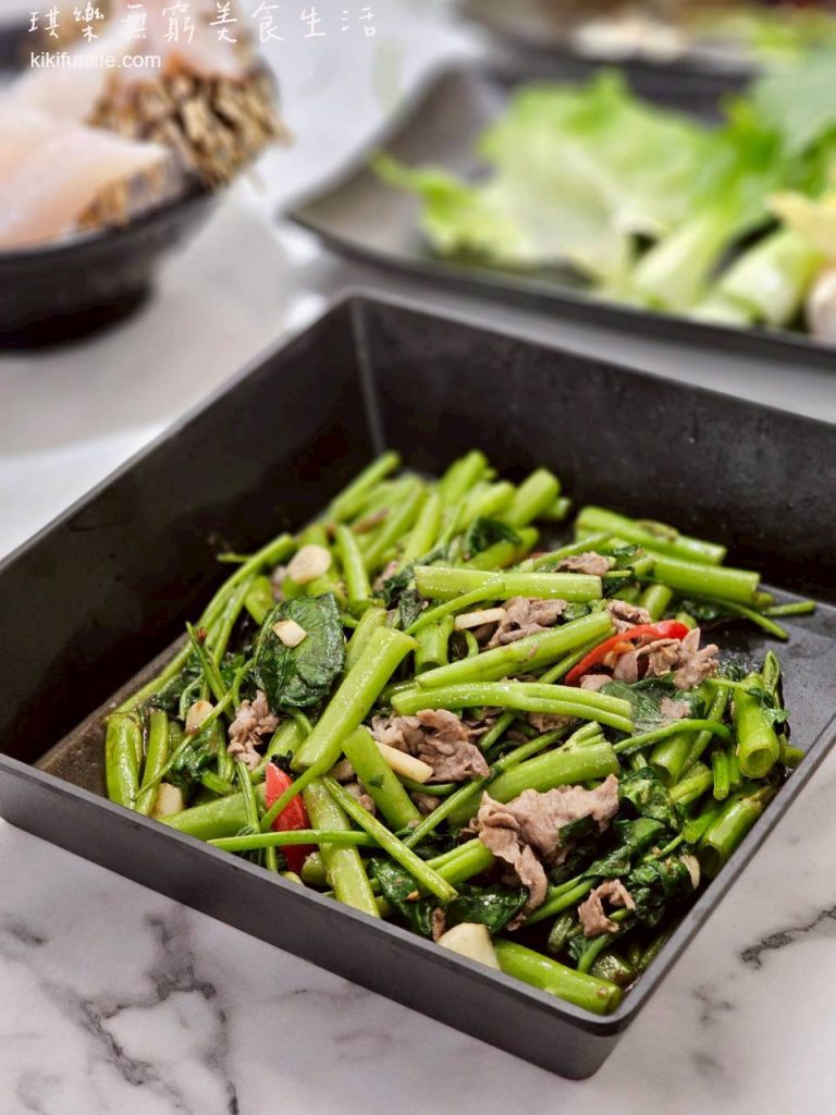 尚鮮吃到飽火鍋_尚鮮火鍋_台中火鍋推薦_努比亞羊炒空心菜