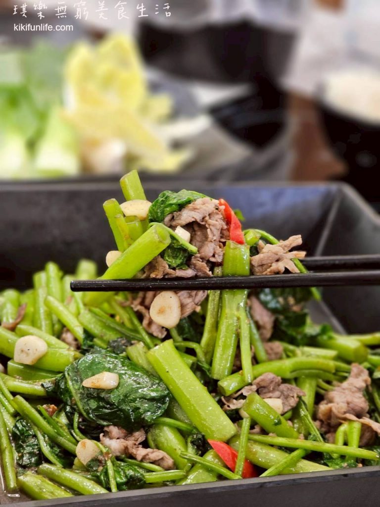 尚鮮吃到飽火鍋_尚鮮火鍋_台中火鍋推薦_努比亞羊炒空心菜_2