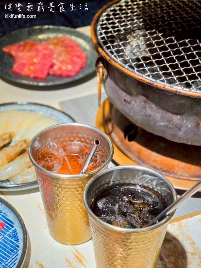 彰化燒肉推薦_山美燒肉_彰化餐廳推薦_彰化必吃_彰化平價燒肉_可樂_水蜜桃氣泡醋飲