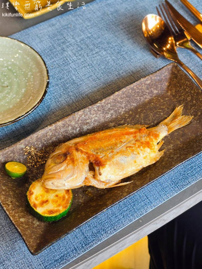 明水然樂_台中星級店_台中鐵板料理_樂盛宴整尾鐵板香煎赤鯮魚