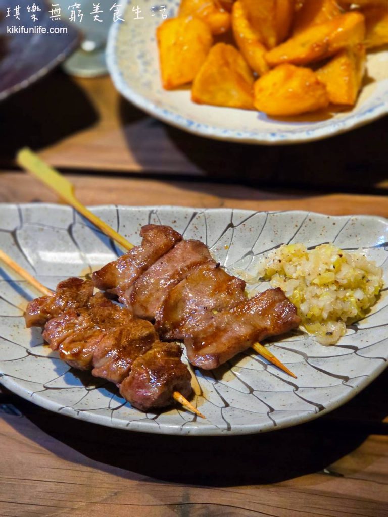 勝吉の宵町_逢甲續攤_台中深夜食堂_炭火串燒_炭香牛肋條串_原肉蔥鹽牛舌