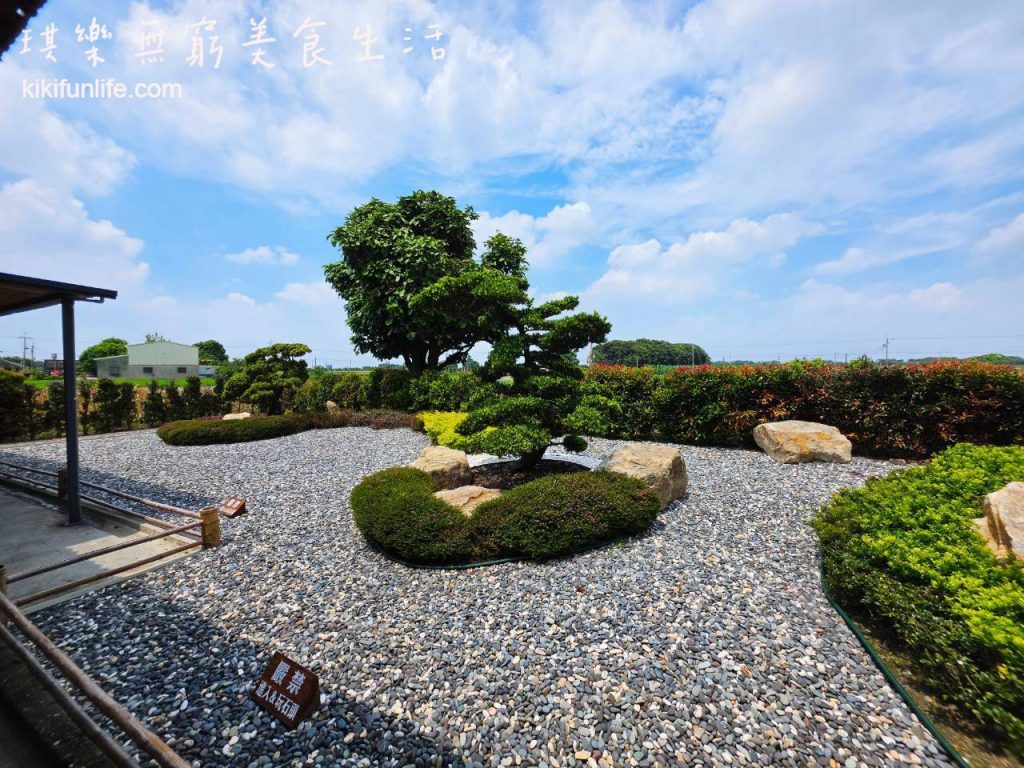 虎珍堂_森之院_雲林景點推薦_日式枯山水庭園松柏與巨石造景